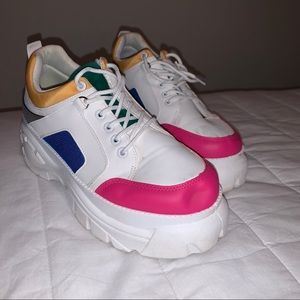 Colorful Platform vintage sneakers